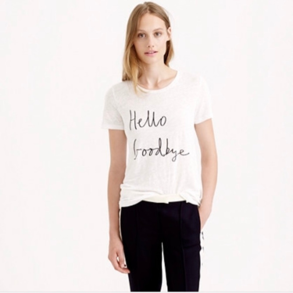 Hugo Guinness For J. Crew Hello Goodbye Tee